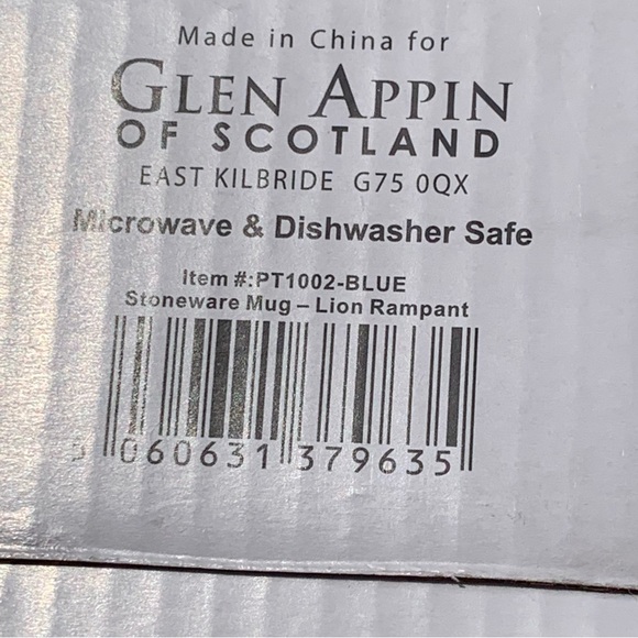 ⭐️SOLD⭐️Glen Appin Stoneware Mug 16.9 oz 500 ml | Lion Rampant - Blue NEW!! - Picture 10 of 10